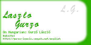 laszlo gurzo business card